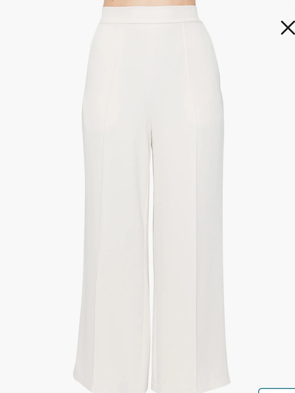 Melloday Cream Wide-Leg dress Pants trousers size Medium